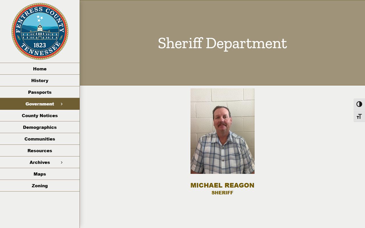 Fentress County Warrant Records Fentress County Sheriff page