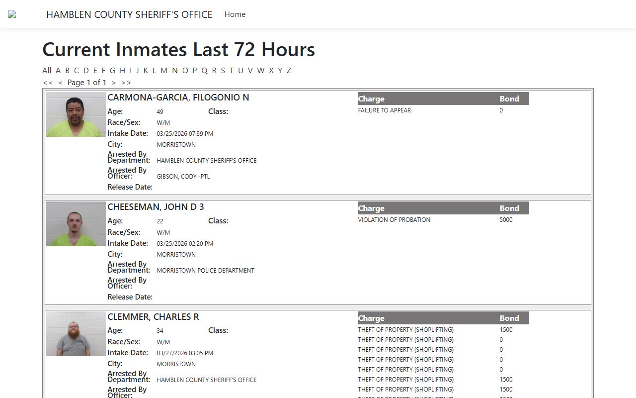 Hamblen County Warrant Records Hamblen County jail portal