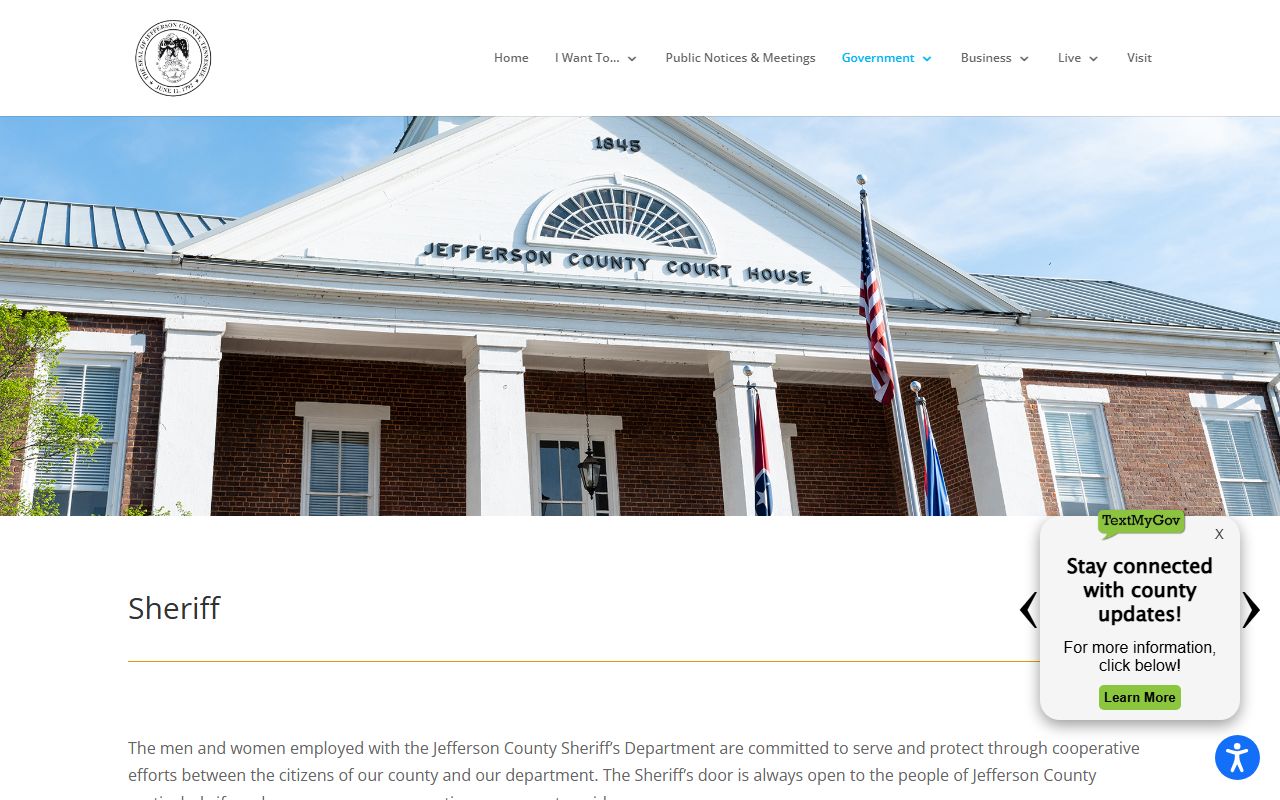 Jefferson County Warrant Records Jefferson County sheriff page